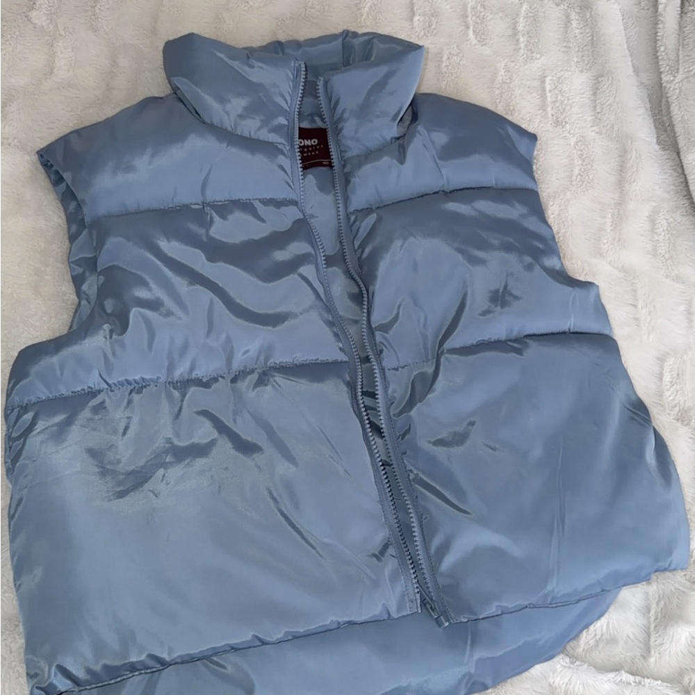 SHEIN Blue Puffer Vest